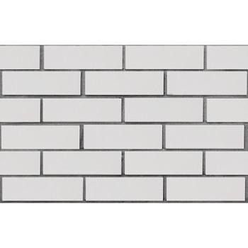 Кирпич облицовочный клинкерный ЛСР, 0.71НФ пустотелый, Вернамо белый, гладкий, М300, 250х85х65 мм