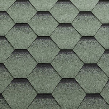 Битумная черепица, Katepal, Katrilly цвет: зелень моховая, 3 м² / уп.