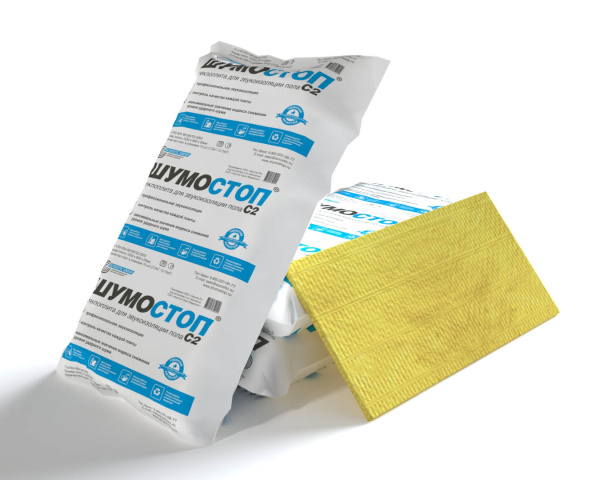 Acoustic Group, Шумостоп-С2, стеклоплита, 20х600х1200 мм, 10 шт/уп, 7.2 м², 0.144 м³