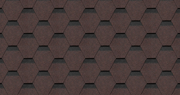 Битумная черепица, Docke, Premium, Шеффилд цвет: корица, 3 м² / уп.