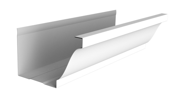 Желоб прямоугольный Vortex Lite Ø 130 мм, L=3000 мм, RAL 9003