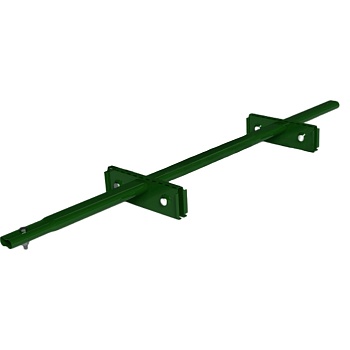 Снегозадержатель для фальцевой кровли Roofsystems Prestige Single фальц, 2 опоры, 2 трубы, овал 45х25, L=1500 мм, RAL 6005