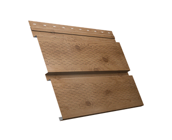 GL Софит металлический Квадро Брус, с перфорацией 0.45 мм, Print Premium, Pine Wood Fresh