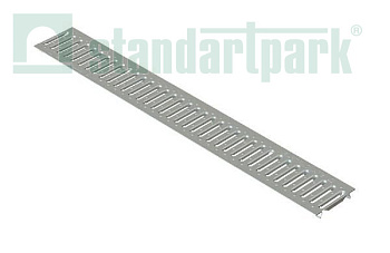Решетка водоприемная Standartpark, Basic DN100, стальная нерж., щелевая, кл.А, арт: 20901