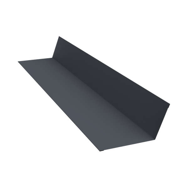 GL Планка примыкания, 90х140 мм 0.5 мм, Satin, RAL 7024, L=3000 мм