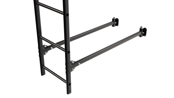 Фасадная лестница Borge, нижняя секция, L=1800 мм RAL 9005