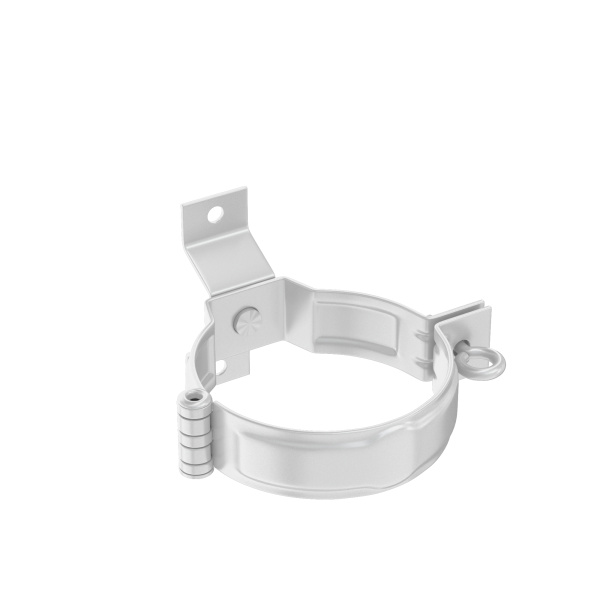 Хомут трубы под дерево с комплектом крепления, Aquasystem Премиум Ø 90 мм, PU, RAL 9003