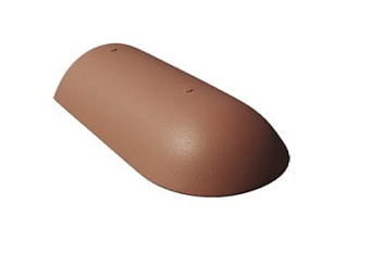 Начальная хребтовая черепица Braas Франкфурт цвет: коричневый