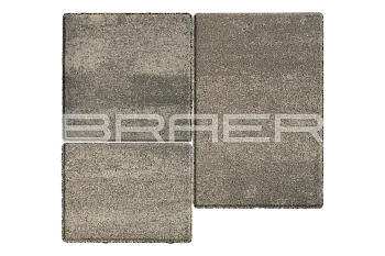 Тротуарная плитка Braer Старый город Венусбергер 40 мм 120x160, 160x160, 240x160 мм, прямоугольная, цвет: Color Mix Туман