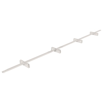 Снегозадержатель для фальцевой кровли Roofsystems Prestige Single фальц 4 опоры, 2 трубы, овал 45х25, L=3000 мм, RAL 9003