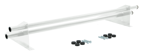 Снегозадержатель трубчатый, универсальный Optima, L=1000 мм, 2 опоры, 2 трубы, круг Ø25 мм RAL 9003