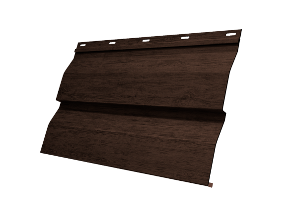 Металический сайдинг Grand Line, корабельная доска 0.45 мм, Print Premium, Antique Wood TwinColor