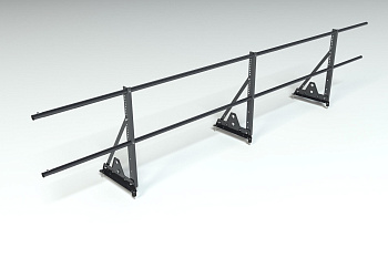 Ограждение кровельное, универсальное Roofsystems Econom Smart, H=600 мм RAL 9005, L=3000 мм