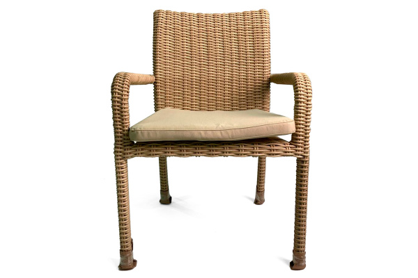 Стул Mokka Bella из искусственного ротанга цвет: соломенный