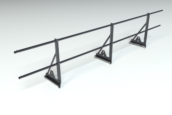 Ограждение кровельное, универсальное Roofsystems Econom Smart, H=600 мм RAL 9005, L=3000 мм
