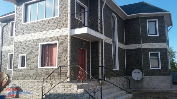 Фасадные панели Альта Профиль, Камень, 1130 х 470 мм цвет: жженый