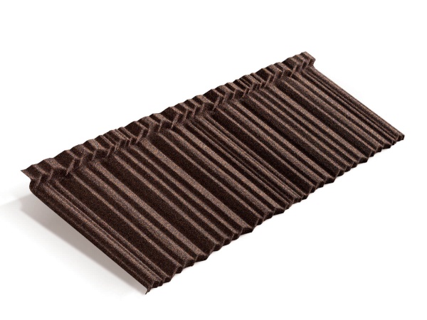 Композитная черепица Metrotile MetroShake 2, 1330 х 415 мм цвет:  кофе