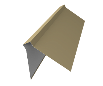 GL Планка конька плоского, 220х50х220 мм 0.45 мм, PE, RAL 1014, L=3000 мм