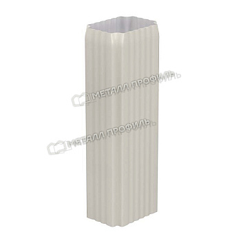 Труба водосточная, Металл Профиль Бюджет, Ø76х102 мм, L=2000 мм, RAL 9003