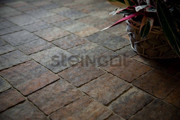 Тротуарная плитка Steingot Гранито 60 мм 160/175/215 х 85/125/160 мм, цвет: Stein Bronze