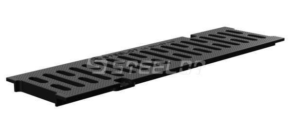 Решетка пластиковая SteeStart DN100, А15, Цвет: черный