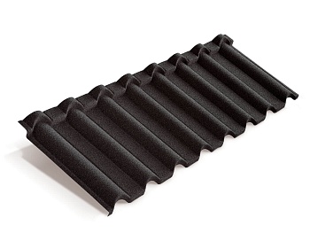 Композитная черепица Metrotile Gallo 1315 х 418 мм Цвет: черный
