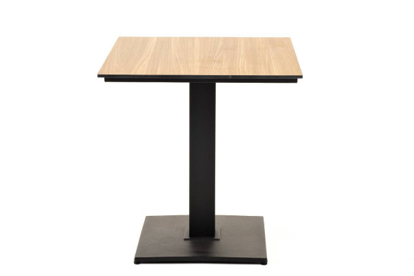 Стол из HPL квадратный 70х70 см, Каффе цвет: дуб