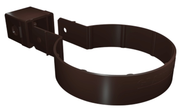 Хомут трубы пвх Kliker Premium, Grand Line Ø 87 мм, цвет: коричневый