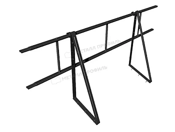 Ограждение кровельное Металл Профиль, H=600 мм, L=1860 мм RAL 9005