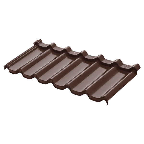 Модульная металлочерепица Aquasystem, Стокгольм XXL 1185х475 мм 0.5 мм, PE, RAL 8017