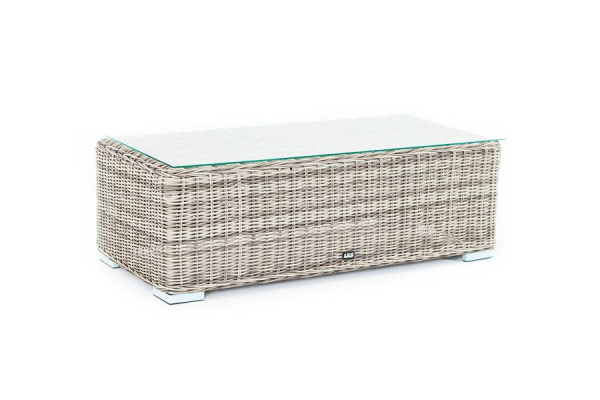 Стол журнальный из искусственного ротанга, Боно цвет: серый