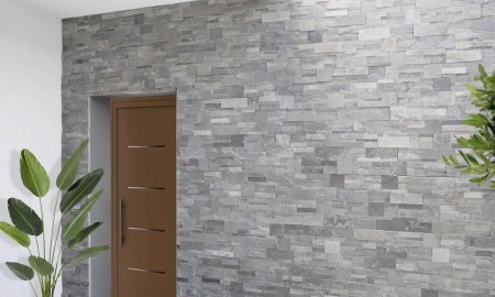 Сланец, 3D панель из камня, 600х150 мм, Classic Grey Slate, 8 шт/уп