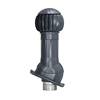 Комплект вентиляции Gervent для профлиста-20 150/ИЗ/160 мм серый графит