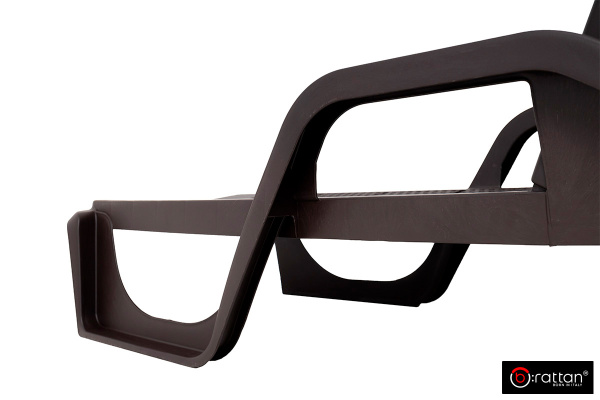 Шезлонг B:Rattan Nilo стопирующийся коричневый