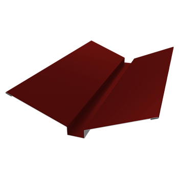 GL Планка ендовы верхней, 115х30х115 мм 0.5 мм, Satin, RAL 3011, L=3000 мм