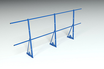 Ограждение кровельное для фальцевой кровли Roofsystems Econom Smart фальц, H=1200 мм RAL 5005, L=3000 мм