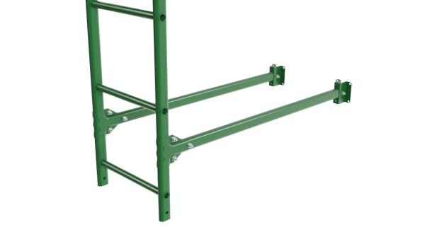 Фасадная лестница Borge, верхняя секция, L=2700 мм RAL 6002