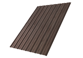 Профилированный лист GL C10 B, 0.45 мм, Print Elite, White Wood TwinColor Профилированный лист GL C10 B, 0.45 мм, Print Elite, White Wood TwinColor