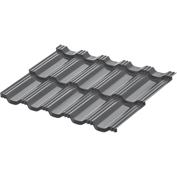 Модульная металлочерепица Aquasystem, Гётеборг 1205х765 мм 0.5 мм, PE, RAL 7024