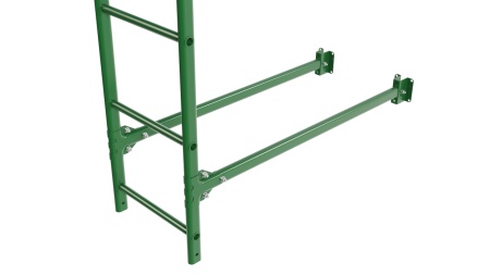 Фасадная лестница Borge, нижняя секция, L=1800 мм RAL 6002