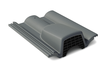 Вентиляционная черепица Braas Таунус 420x330 мм, цвет: графит