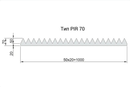 Acoustic Group, FLEXAKUSTIK PIR-70, 70х1000х1000 мм, серый графит