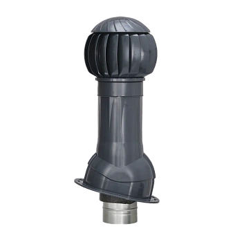 Комплект вентиляции Gervent для кровли фальцевой и гибкой черепицы 150/ИЗ/160 мм серый графит