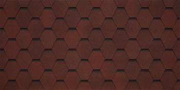 Битумная черепица Tegola Comfort, Garda цвет: rosso 409, 2.86 м² / уп.