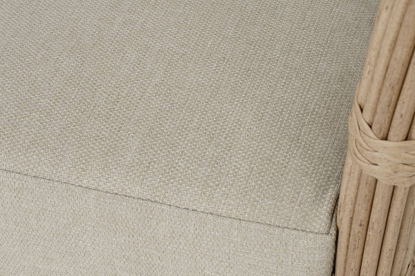 Кресло плетеное из искусственного ротанга, Валенсия цвет: соломенный