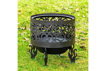 Костровая чаша с коническим дном, Ø600, Н=570 мм, "Ажурная"