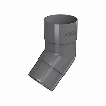 Колено трубы 135°, Технониколь пвх , стандарт Ø 82 мм, цвет: серый