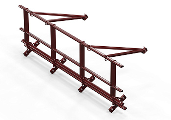 Ограждение кровельное со снегозадержателем для фальц, Orima SYRL, H=600 мм, L= 3000 мм RR 29
