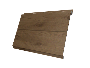 Металлический сайдинг Grand Line, Вертикаль Line 0.45 мм, Print Premium, Pine Wood Fresh
