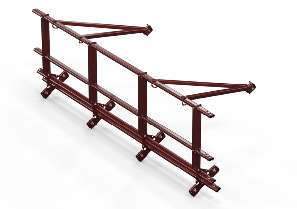 Ограждение кровельное со снегозадержателем для фальц, Orima SYRL, H=600 мм, L= 3000 мм RR 29